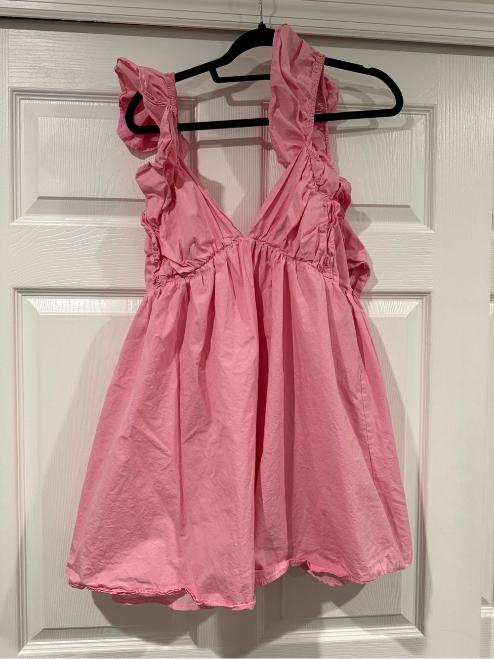 Pink Ruffle Strap Sundress